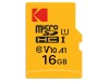 KODAK mSD 16GB UHS-I U1/V10/C10 Y/R/B Card+Adapter